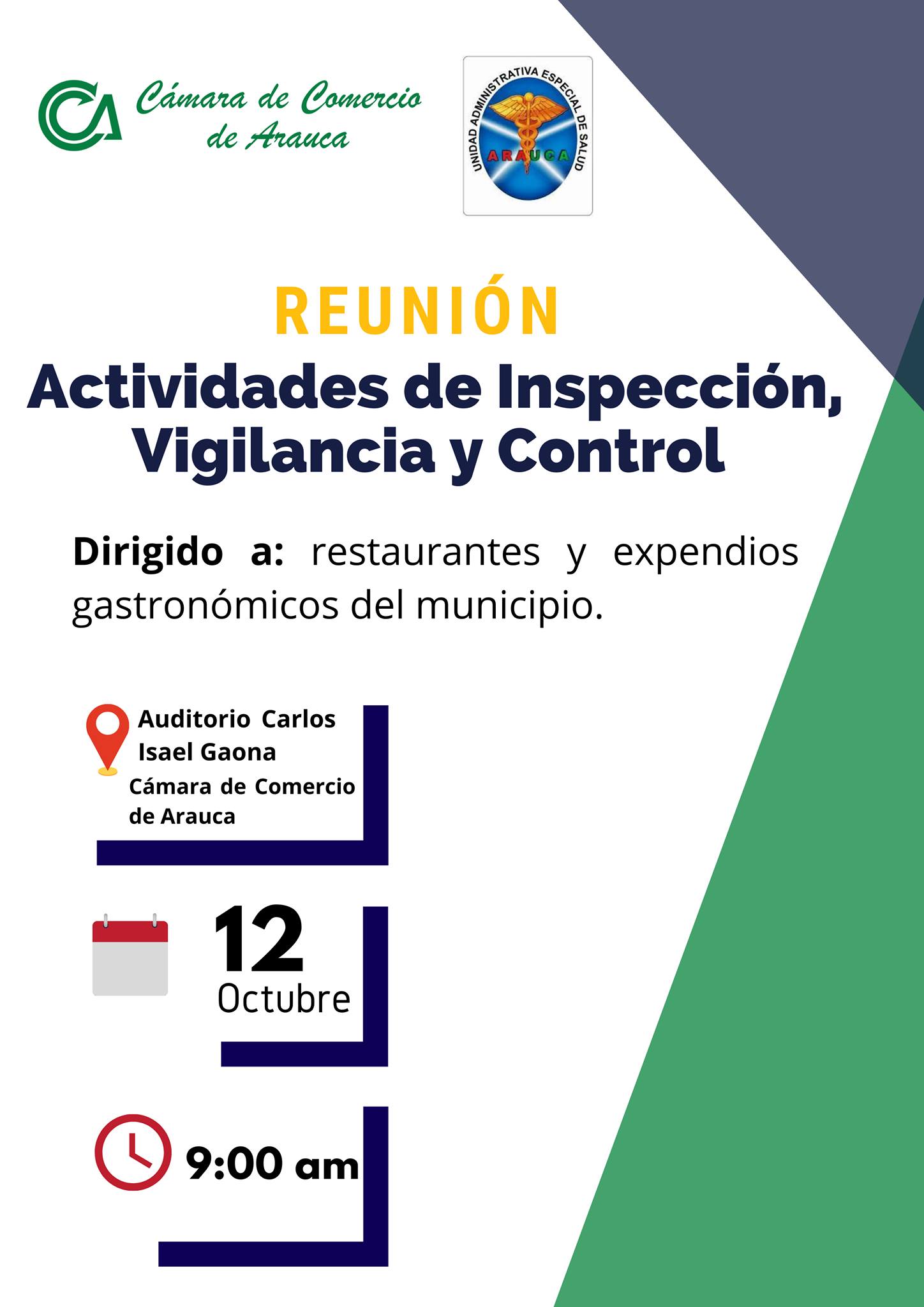 Reunión con restaurantes y expendios gastronómicos