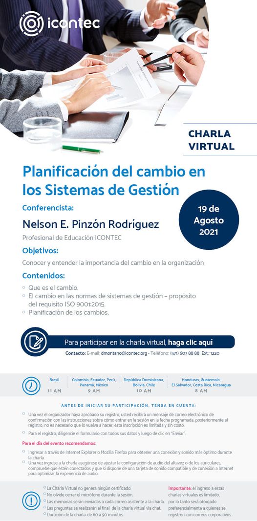 Planificación del cambio en los Sistemas de Gestión
