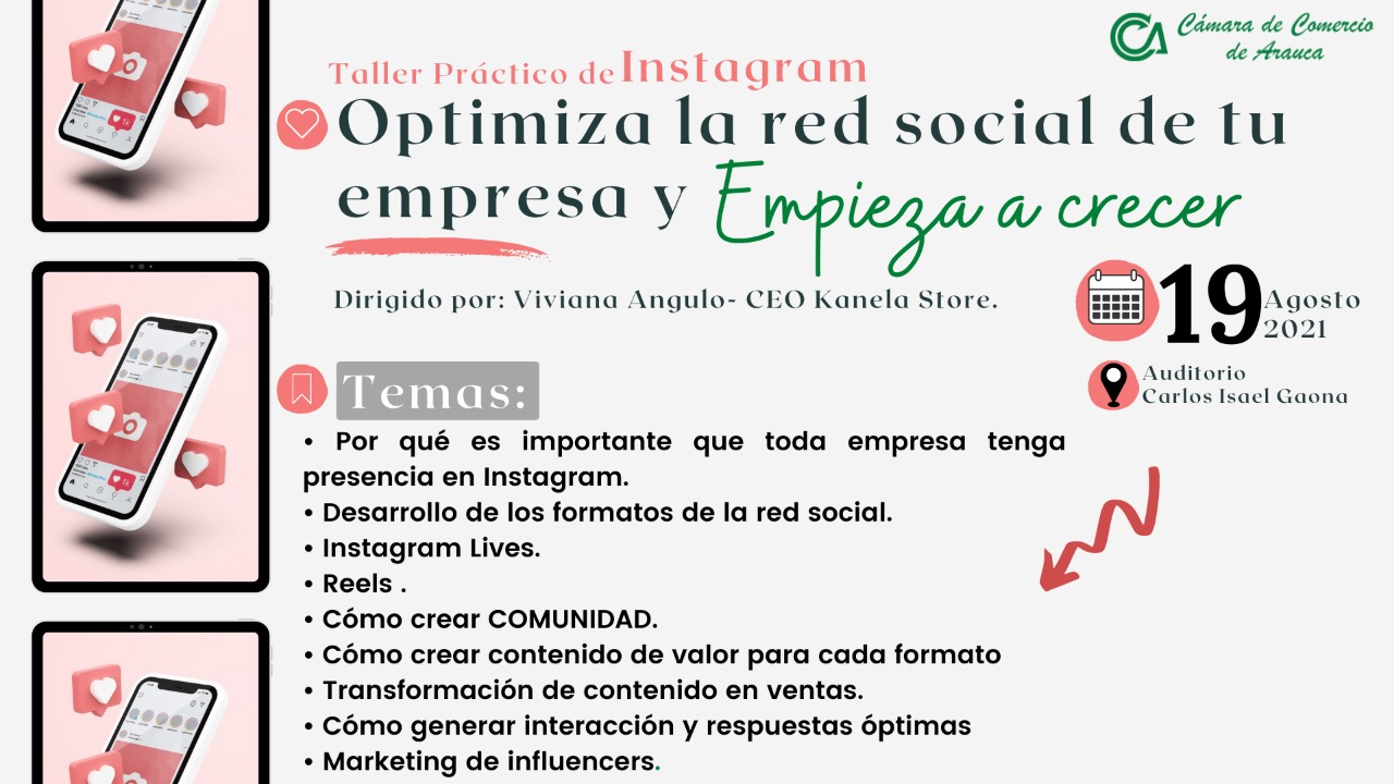 Taller práctico de Instagram - Optimiza la red social de tu empresa y empieza a crecer