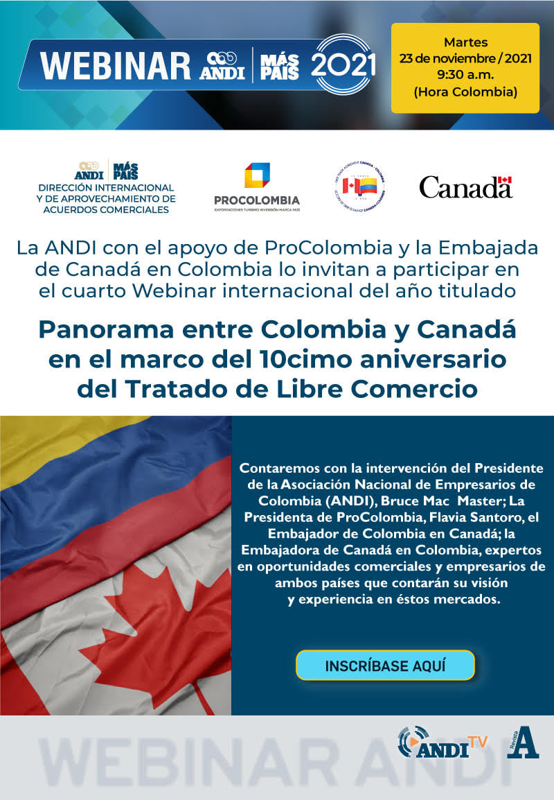 Webinar Panorama entre Colombia y Canadá
