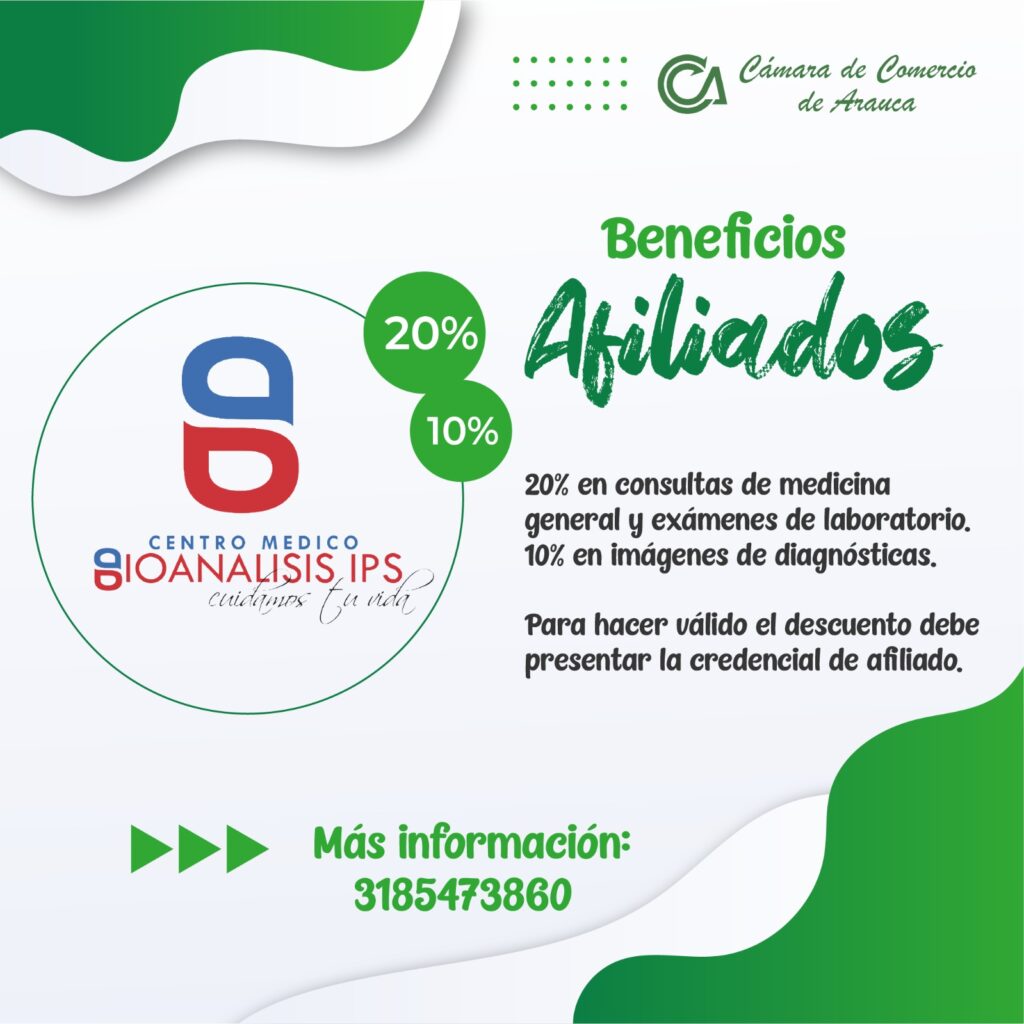 Convenios y Descuentos - Cámara de Comercio de Arauca