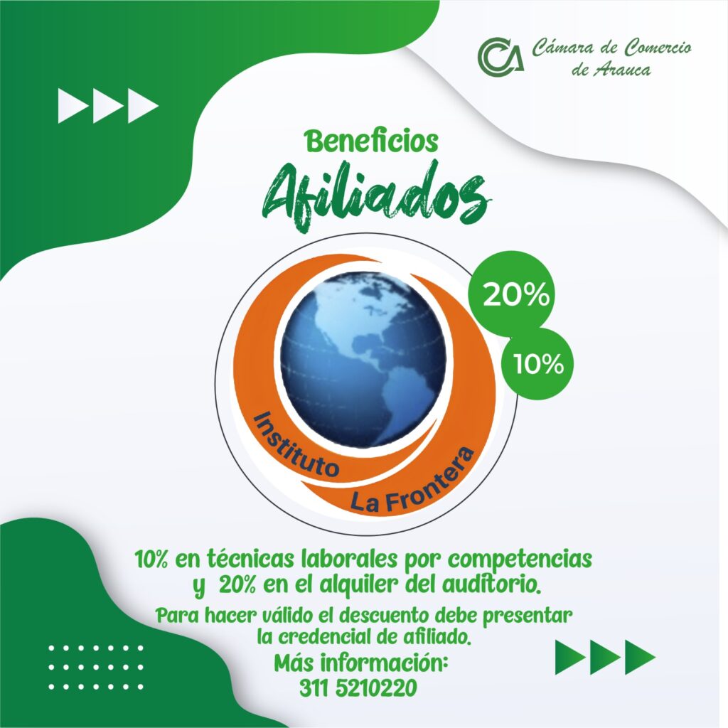Convenios y Descuentos - Cámara de Comercio de Arauca