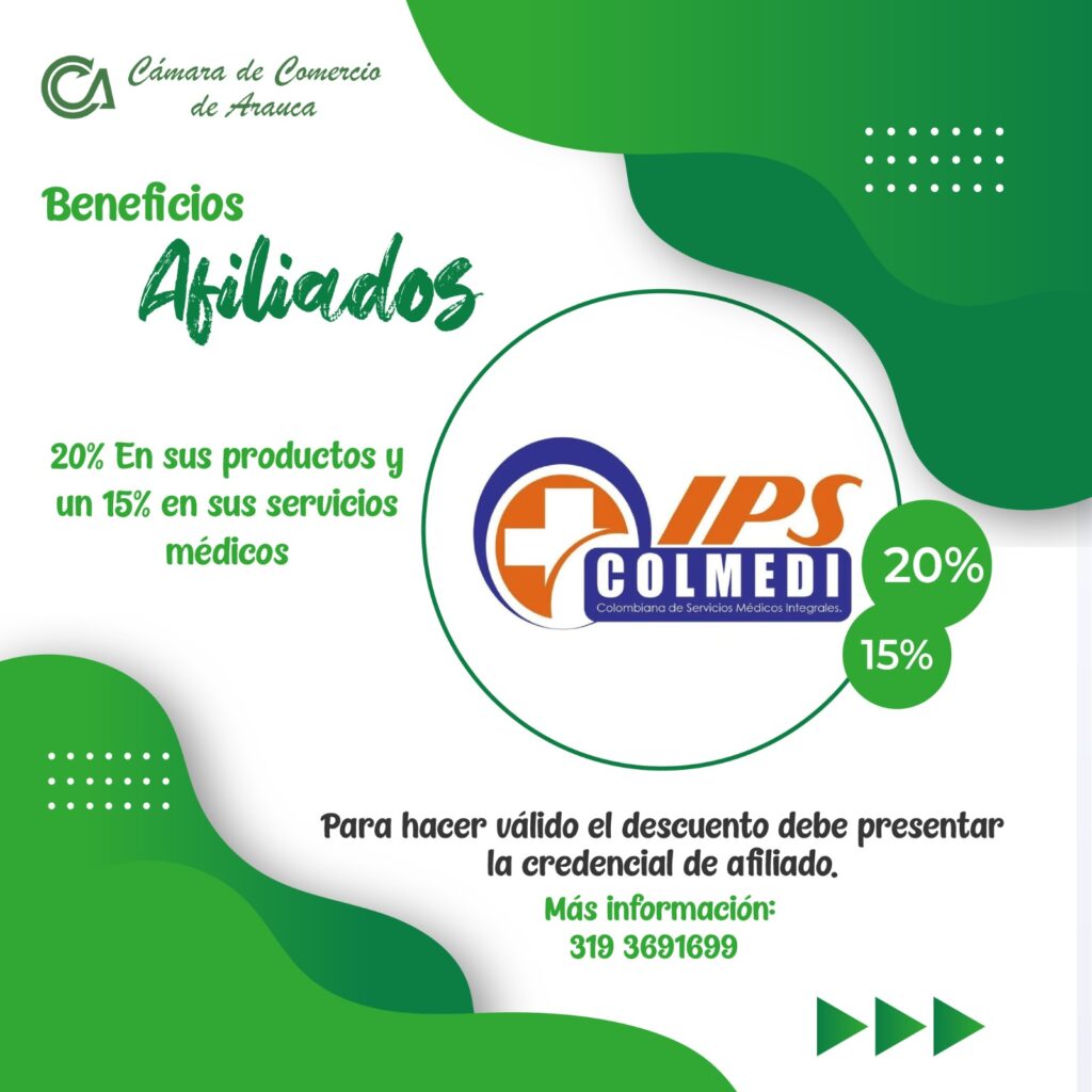 Convenios y Descuentos - Cámara de Comercio de Arauca