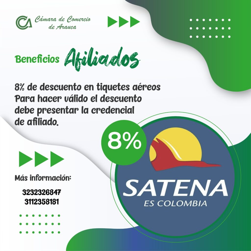 Convenios y Descuentos - Cámara de Comercio de Arauca