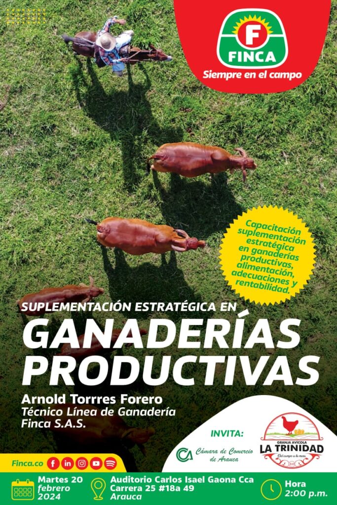 Capacitación Estrategias en Ganaderías Productivas - Cámara de Comercio de Arauca