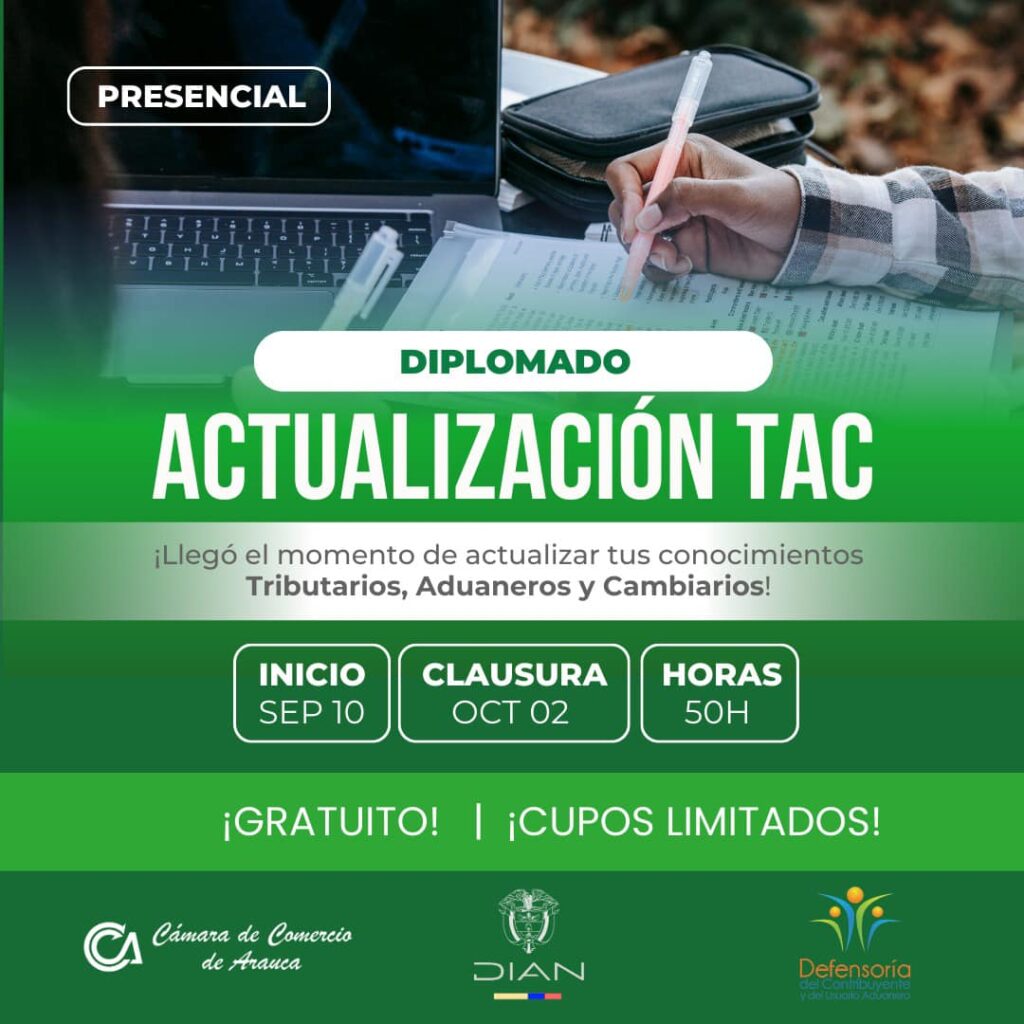 Diplomado sobre Actualización Tributaria ¡GRATIS! - Cámara de Comercio de Arauca