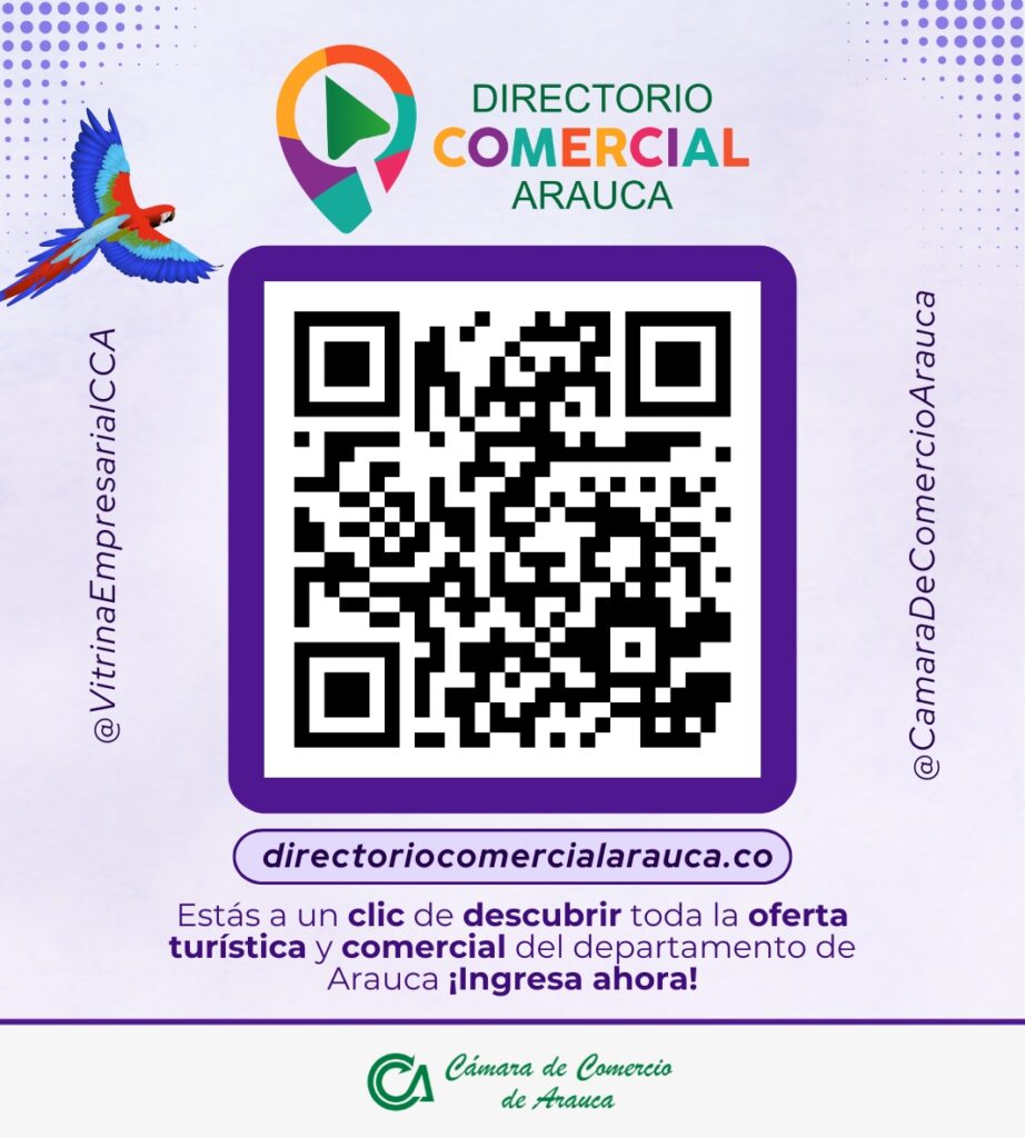 La Cámara de Comercio de Arauca lanza lo que será la plataforma más grande de oferta comercial y turística del departamento de Arauca, Directorio Comercial Arauca, una nueva plataforma digital para conectar a los negocios locales con la comunidad y los turistas - Cámara de Comercio de Arauca