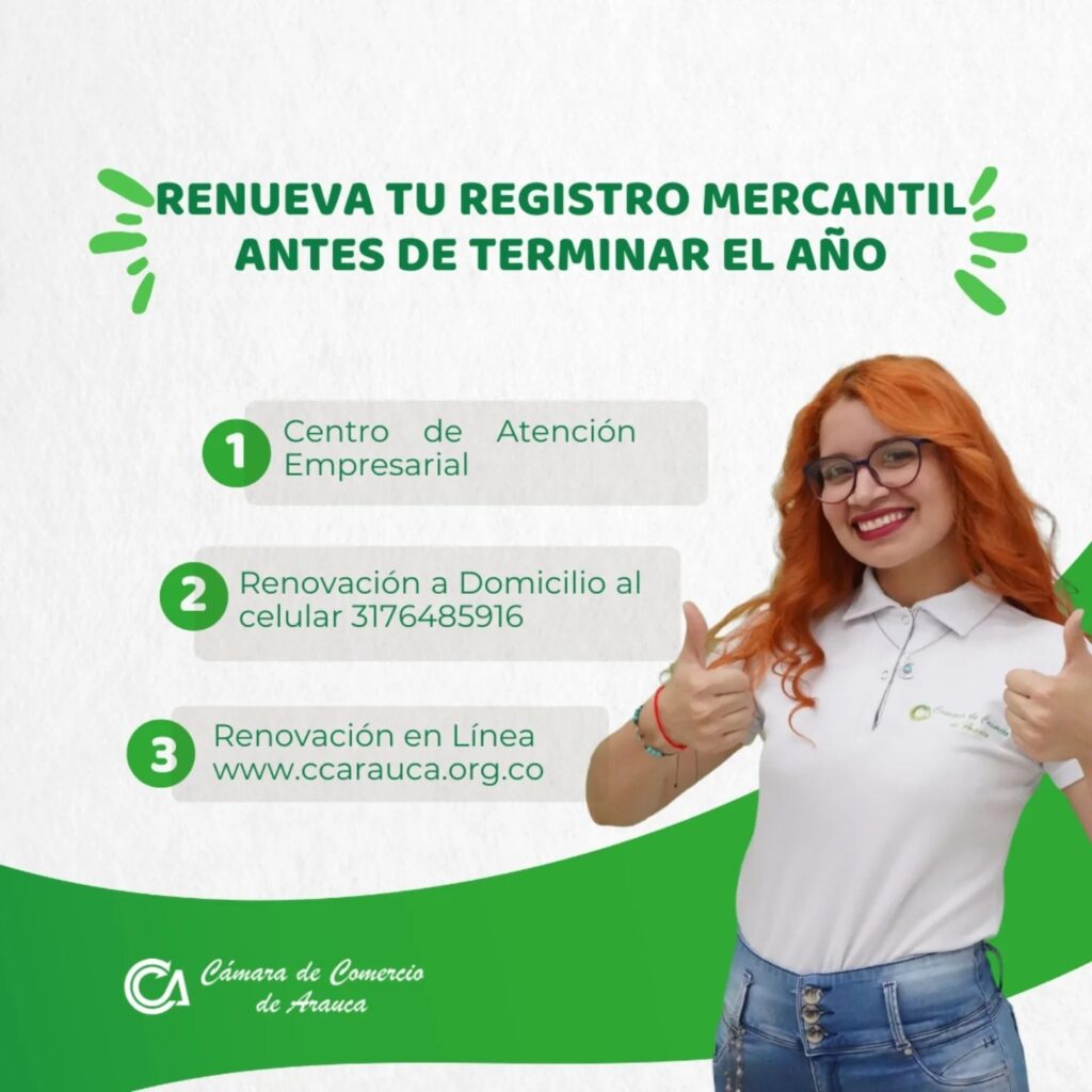 Renueva tu Registro Mercantil antes de que culmine el 2024 - Cámara de Comercio de Arauca