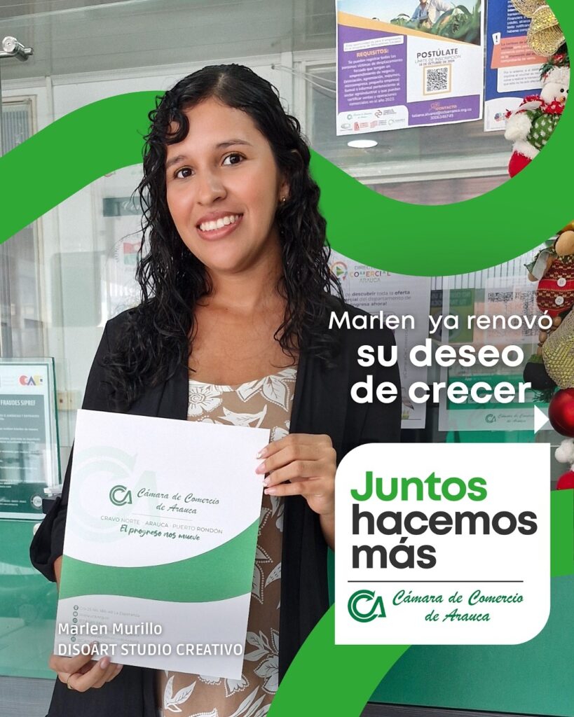 Primera Afiliada en Renovar - Cámara de Comercio de Arauca