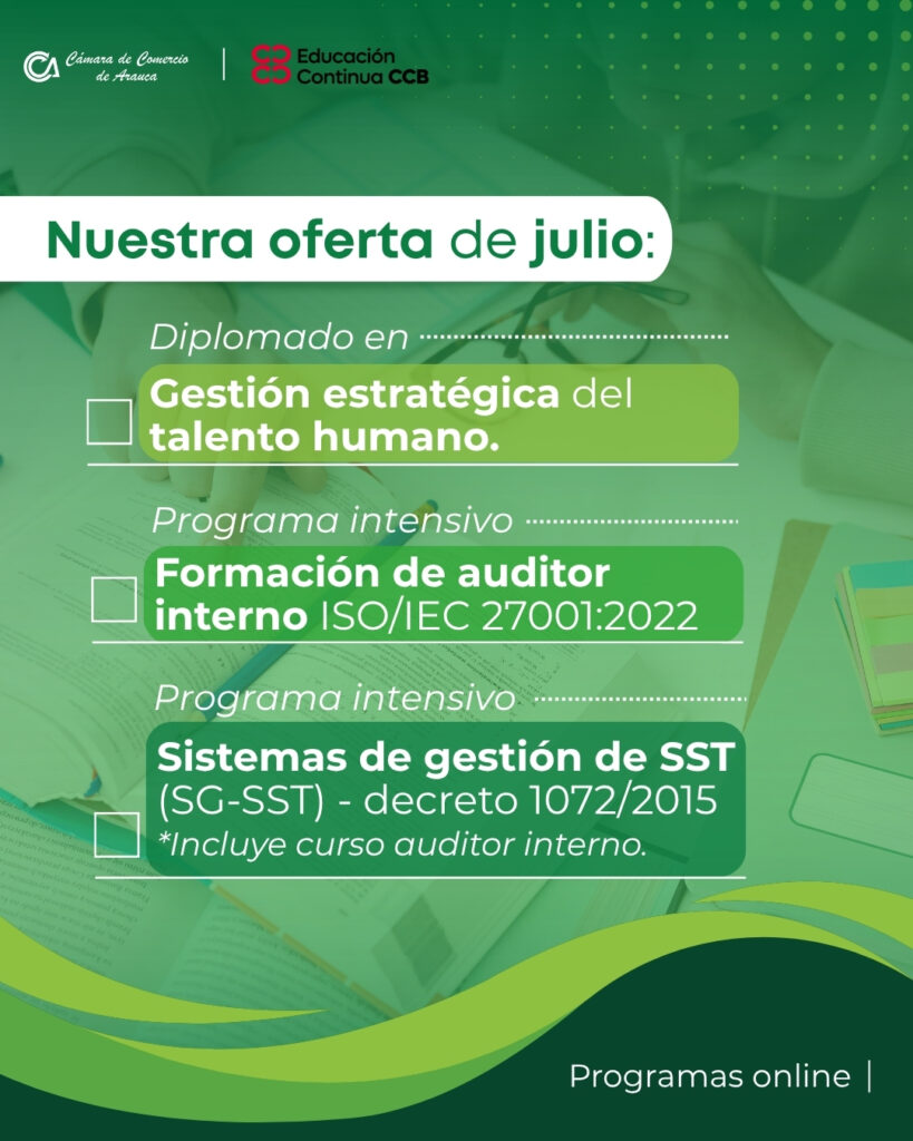 FÓRMAT: En julio abre la puerta al aprendizaje - Cámara de Comercio de Arauca FÓRMAT: En julio abre la puerta al aprendizaje - Cámara de Comercio de Arauca