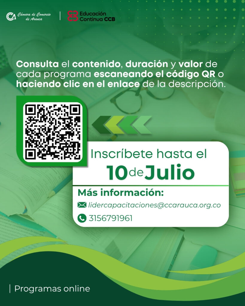 FÓRMAT: En julio abre la puerta al aprendizaje - Cámara de Comercio de Arauca FÓRMAT: En julio abre la puerta al aprendizaje - Cámara de Comercio de Arauca