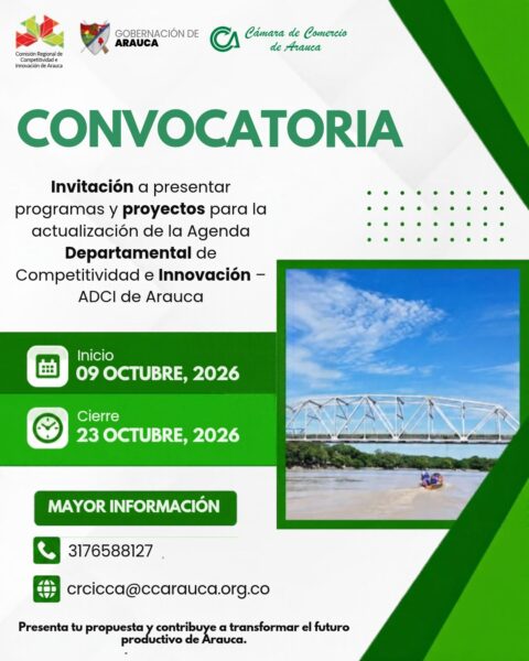 Convenios y Convocatorias - Cámara de Comercio de Arauca